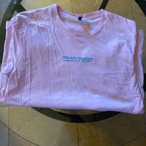Endless vacation pink shirt
